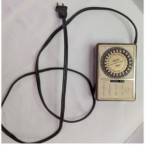 Kmart 24 Hour Programmable Timer Model 19-55 Brown Beige Good Vintage Retro
